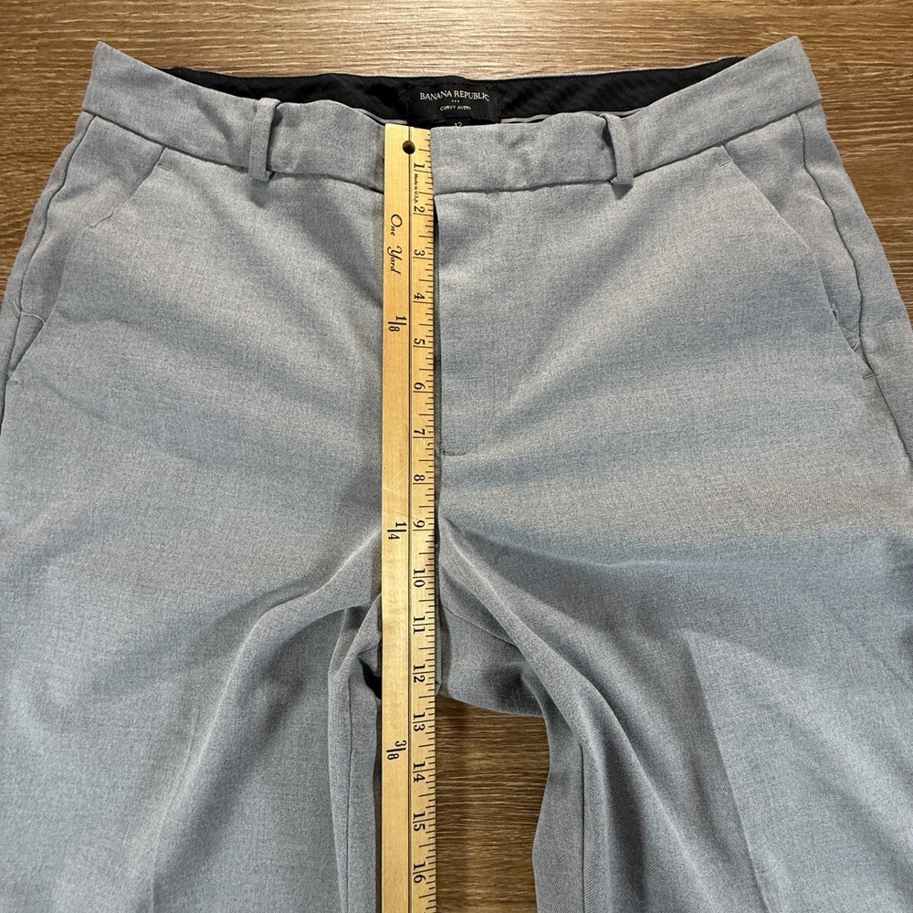Banana Republic Women's 12 Curvy Avery Gray Ankle Dress Pants Stretch Business - Picture 6 of 8